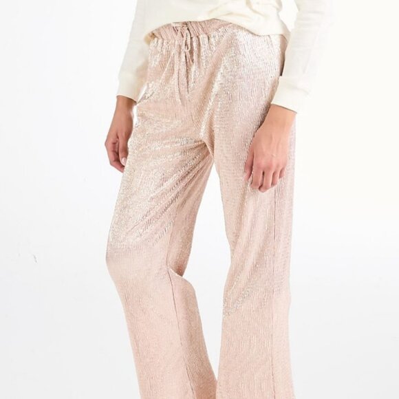 Simply Southern Pants - Rose Gold Dazzle Pants by Simply Southern